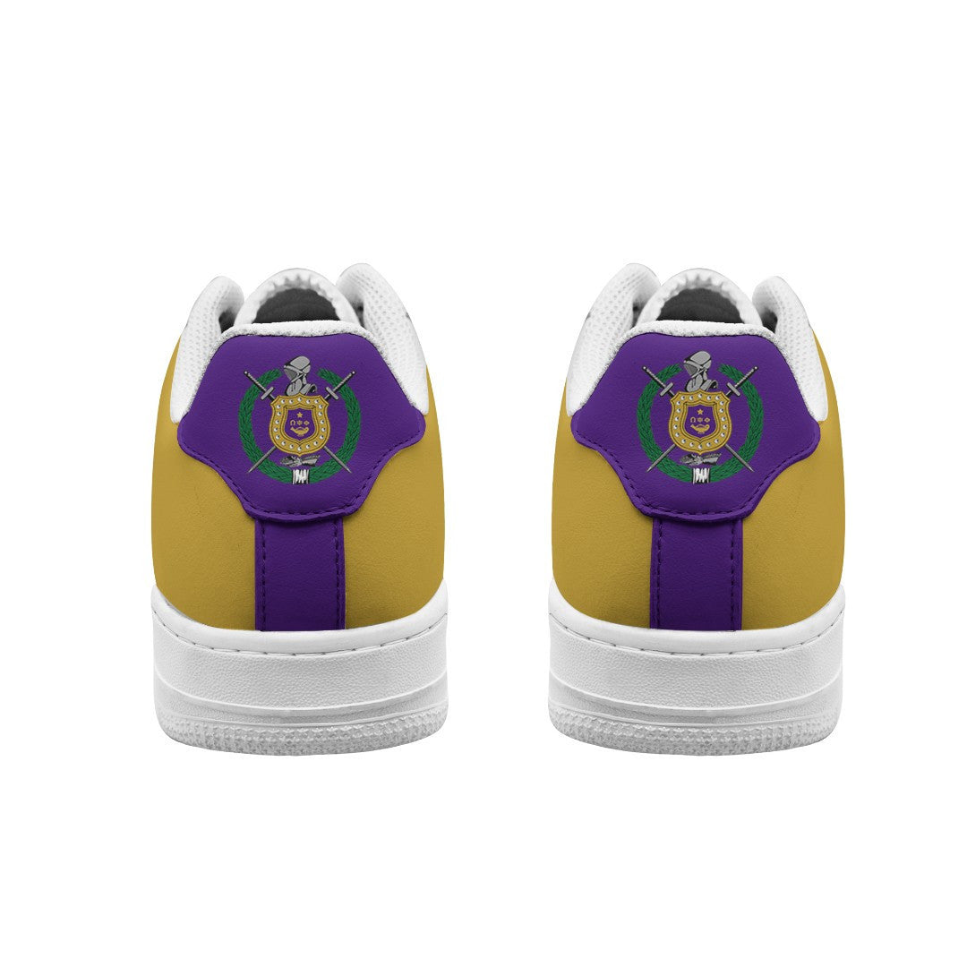 (Personalized) Omega Psi Phi Fraternity NAF It's Us Shoes Old Gold Ver T5