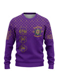 (Personalized) Omega Psi Phi Fraternity Louis Vuitton Knitted Sweater